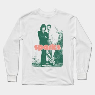 Sparks /// Vintage Style Retro Aesthetic Design Long Sleeve T-Shirt